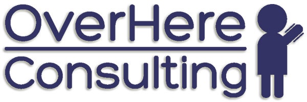 The original OverHere Consulting logo, from 2013.
