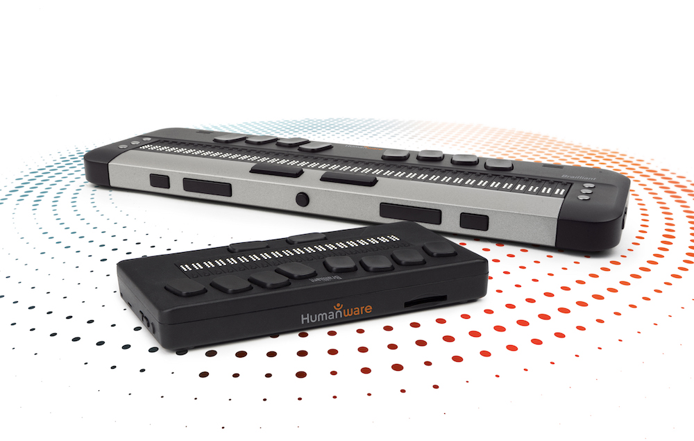 The Humanware Brailliant 20X and 40X braille displays.