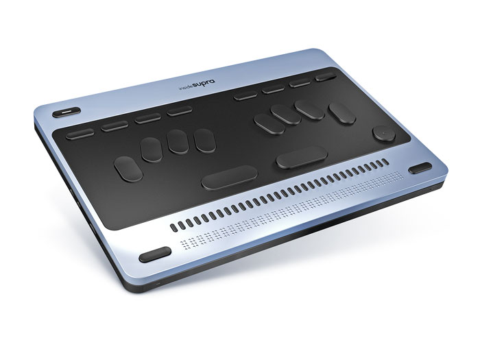 Inside Supra, windows powered braille computer.
